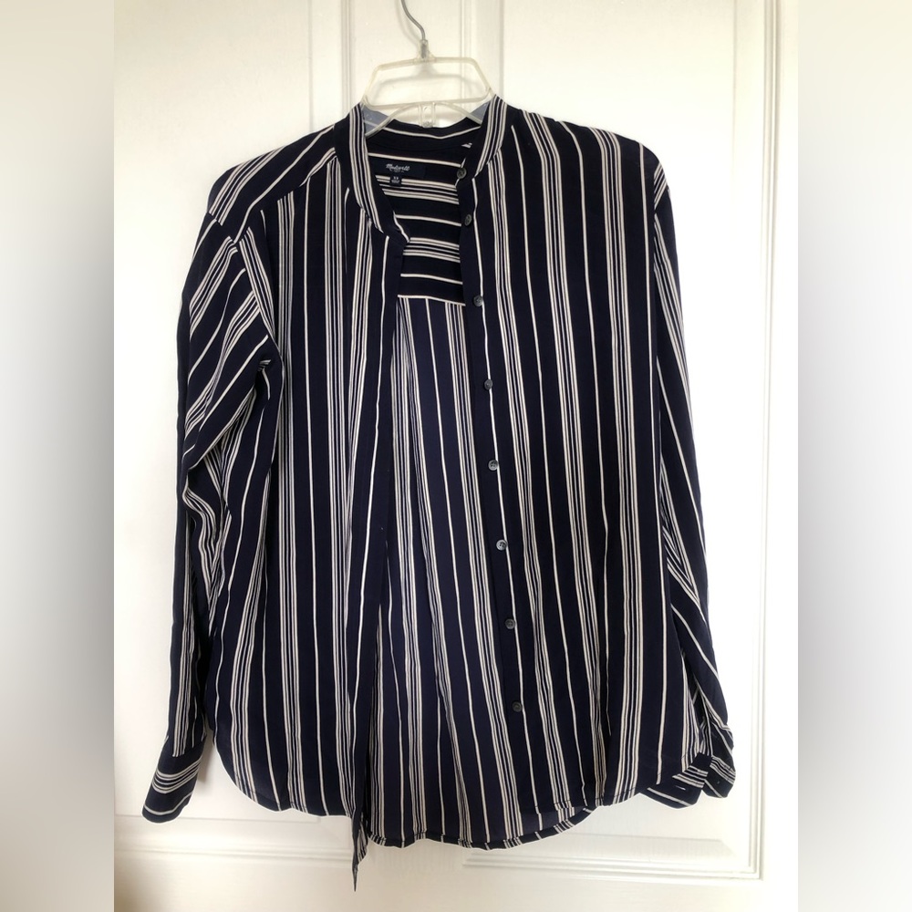 Madewell stripped blouse in XS